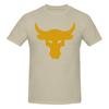 Brahma Bull The Rock Project Gym Smooth Tshirt Niche Personality Solid Colors Short Sleeve