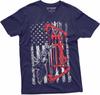 Men's Hunting Crossbow T-Shirt USA Flag Patriotic Deer Hunting Bow and Arrows Tee