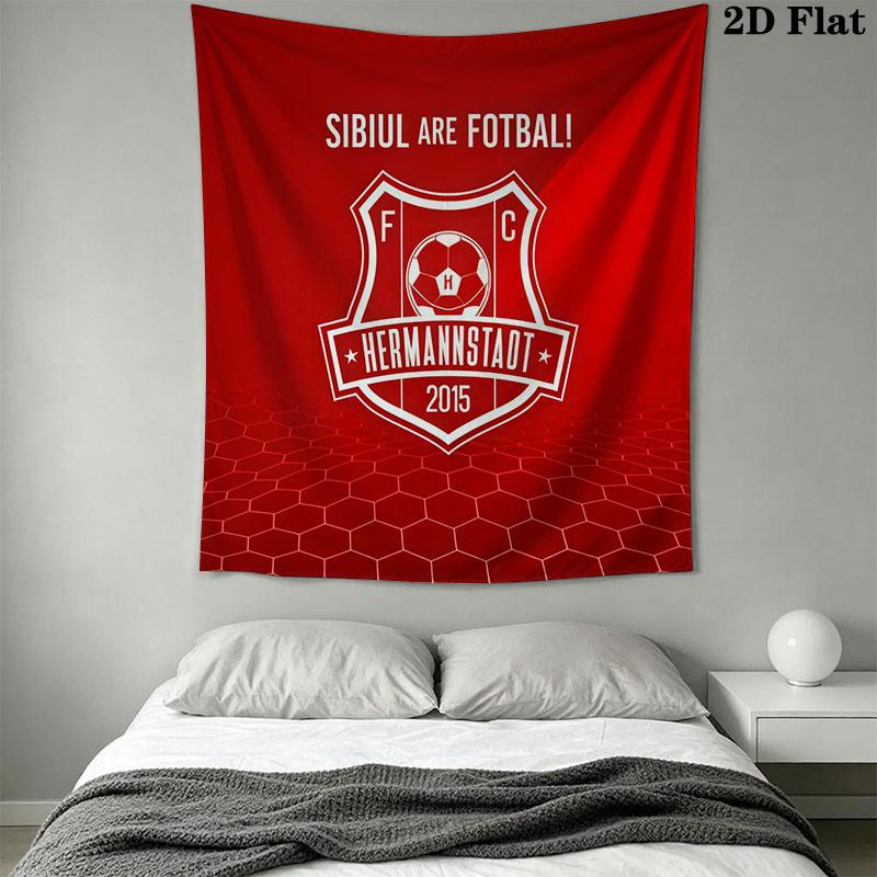 FC Hermannstadt Wall Hanging Printed Fabric Blanket Decorative Tapestries for Bedroom Living Room Home Decor