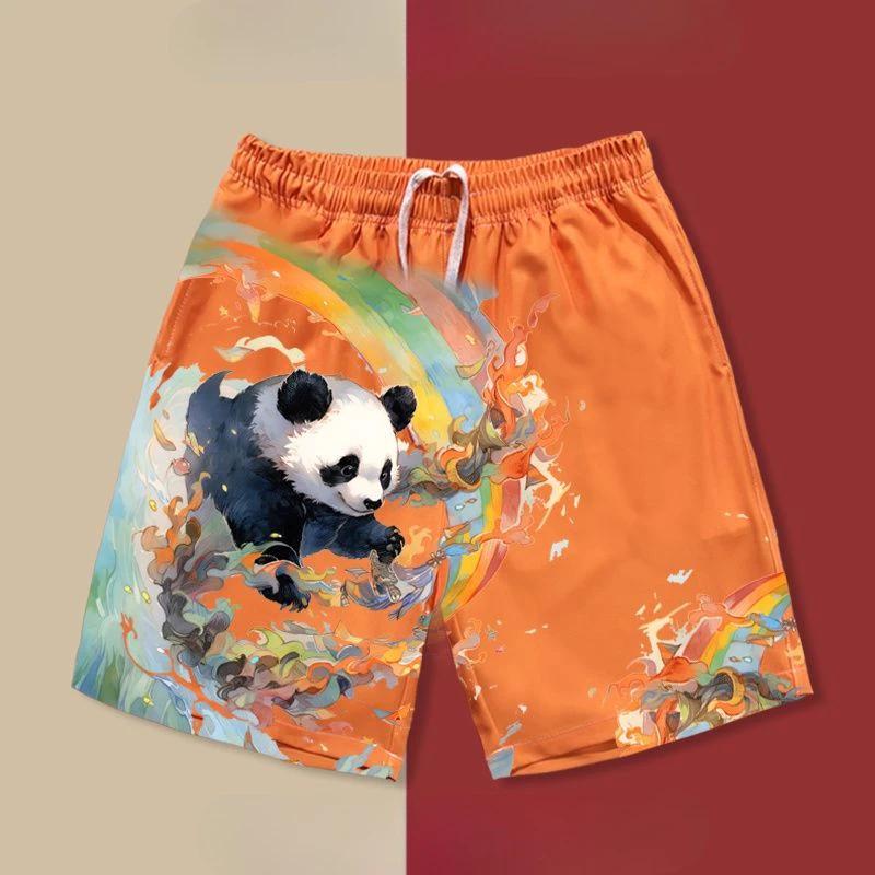

Panda Rainbow Boxing Muay Thai Kickboxing Training Shorts Print Quick Dry Martial Art Boxer Unisex Men Women Kid Fighting Fitness Sport Gym Workout S