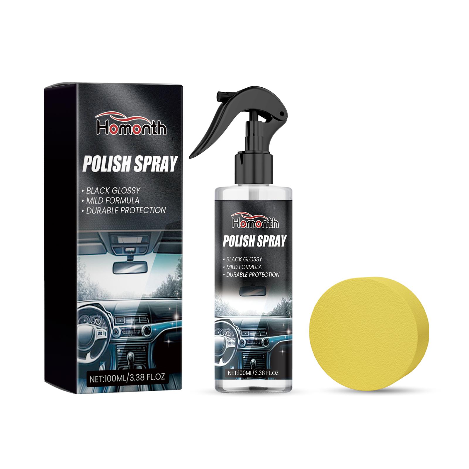 Homonth Car Interior Dry Cleaning Agent (100ml + Sponge) - Car Cleaning, Refurbishing, and Stain Removal