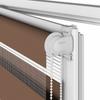 Double Roller Blind Brown 55x150 cm Fabric Width 50.9 cm Polyester