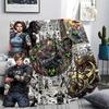 Resident Evil Print Flannel Blanket, Ultra Soft High Quality All Seasons Warm Throw, Home Decor Cozy Blanket, Perfect Christmas Gift