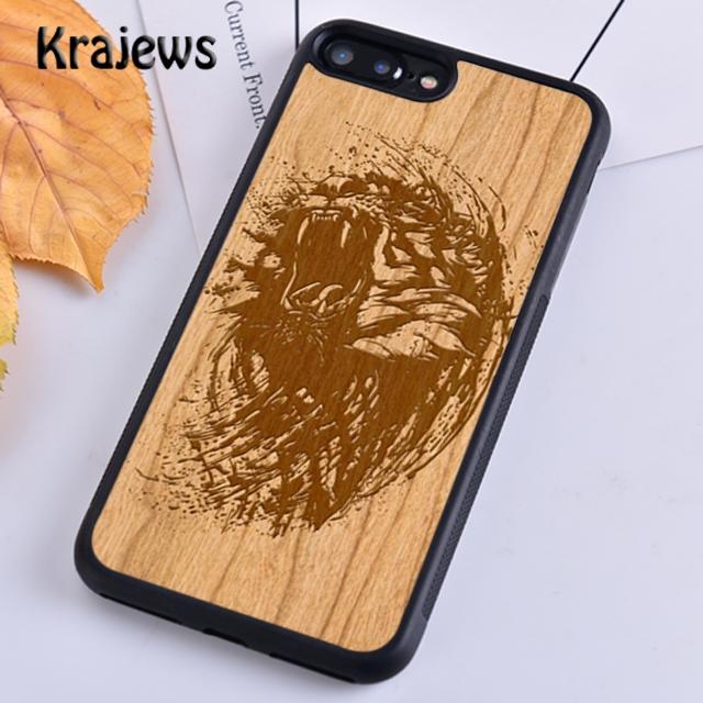 Krajews Natürliche Bambus Holz Weiche Telefon Fall Abdeckung Für iPhone 14 5 6s 7 8 plus X XR XS 11 12 13 pro max Samsung S21 S22ultra Plus