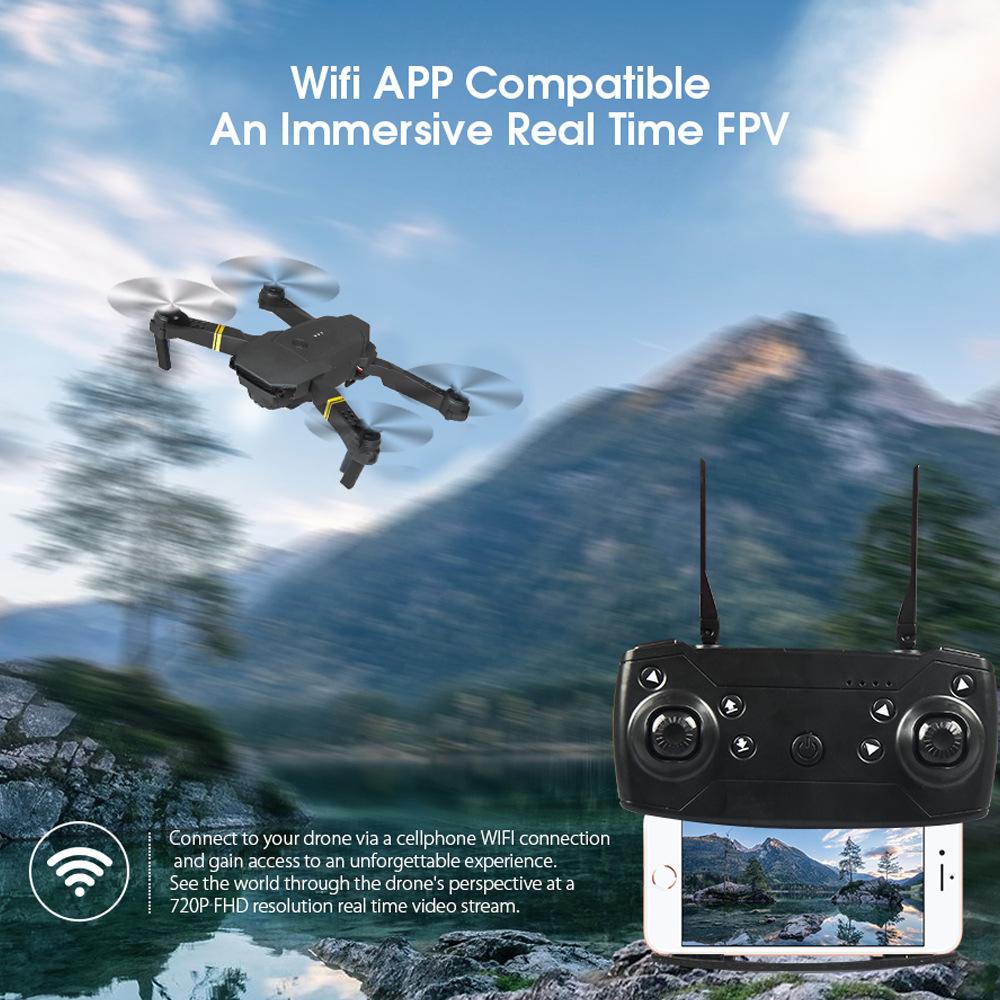 E58 Rc Drone Toy Dual Camera Optical Flow Positioning WiFi FPV Helicopter Quadcopter Foldable Aerial Selfie Kids Gift