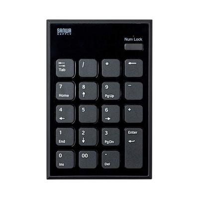 Sanwa Supply Bluetooth Numeric Keypad 20 Keys Keys Numlock Pantograph (19 + Key) NT-BT21BK