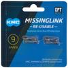 Spinka Łańcucha Kmc 9 Rzędowa Ept 2 Pary Missing Link Re-Usable Srebrne