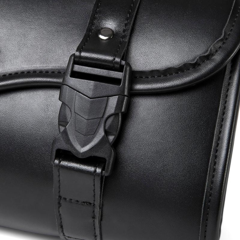 Motorcycle Front Fork Tool Bag PU Leather Saddlebag Suitable for Bikers Storage Needs, Daily Commute, Handlebar Storage
