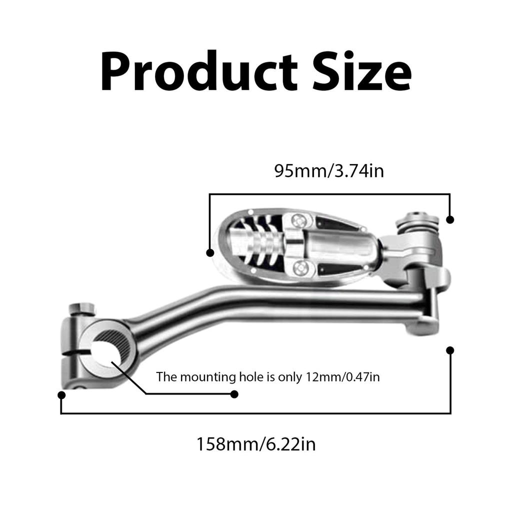 Motorcycle Kickstarters, Kickstart Levers, Motorcycle Kickstart Lever Accessories | 12mm Mounting Hole Kickstarter Replacement,