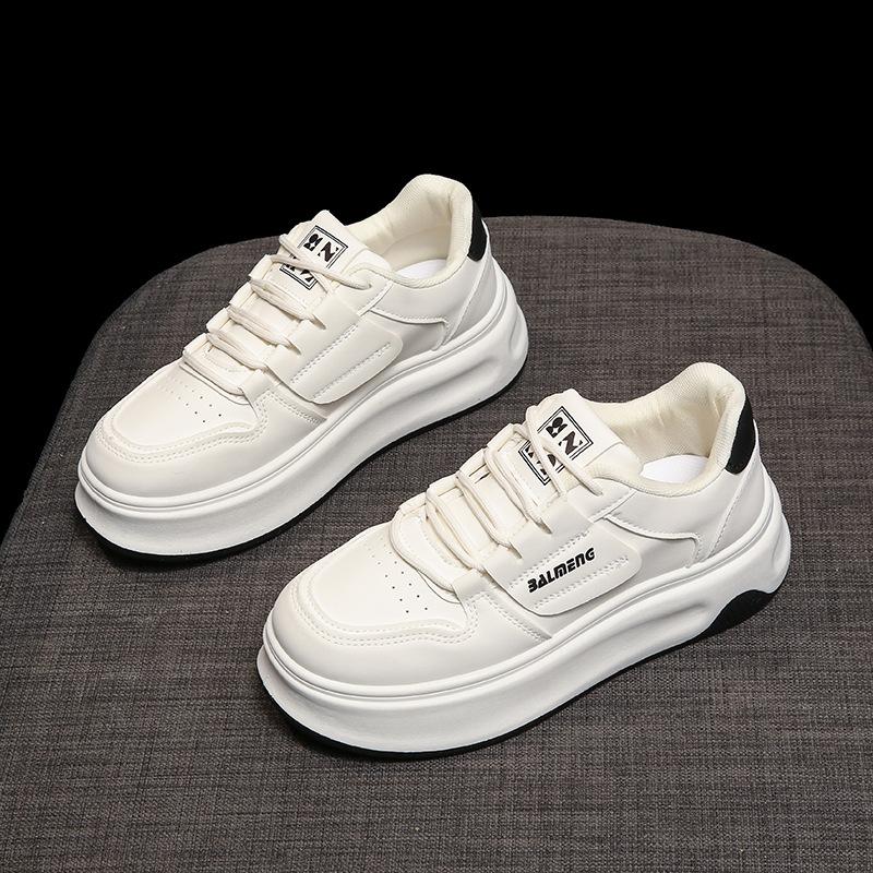 

Ankela red trend little white shoes women s spring and autumn 2025 new student board shoes platform heightening sports and leisure shoes 41 чорний