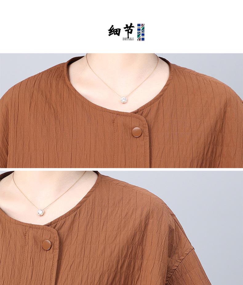 Casual Loose-Fit Jacket for Middle-Aged Women - 2025 Spring/Autumn Fashion Style