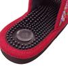 Senko FEELFOOT Kepos Akupressur-Hausschuhe, Gesundheitssandalen, ca.. 22cm-24cm, Weinrot, Glasierte Webart, Rosendesign, 27571