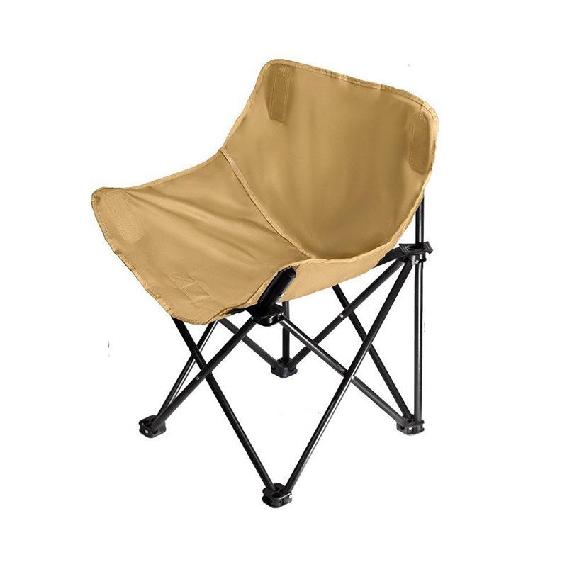 Portable Outdoor Metal Moon Chair for Camping and Picnics