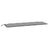 VidaXL Coussin de banc de jardin gris 180x50x7 cm tissu oxford 314969