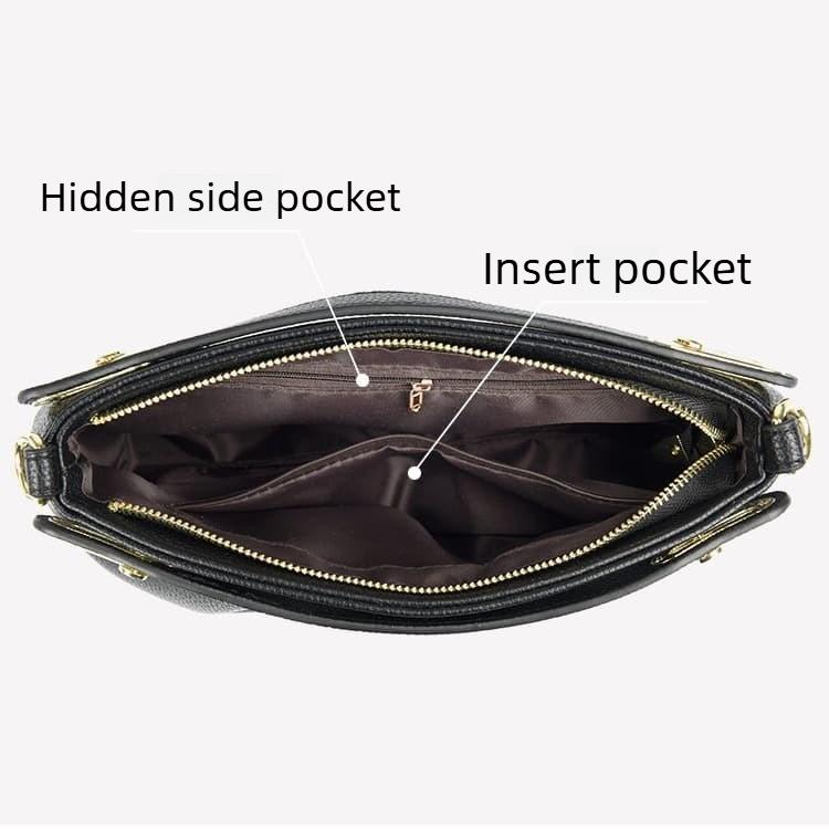 Fashion Pleated Women's Handbag Shoulder Messenger Bag