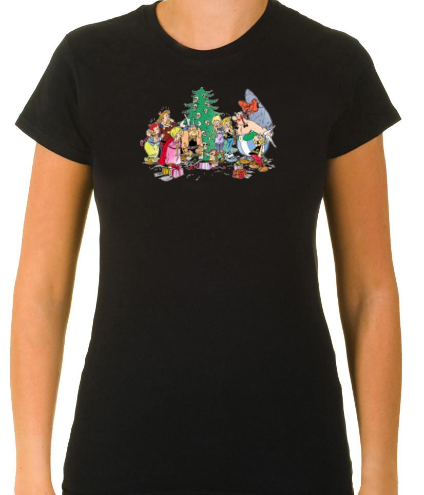 Asterix and Obelix Funny Characters  3/4 Short Sleeve T Shirt Woman L814