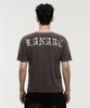 LANARCHIVE [0138] Antique Cross Wing Short Sleeve T-Shirt - Black