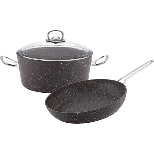 

Hascevher Granit Tencere Tava Seti 2 Li Gri Renk