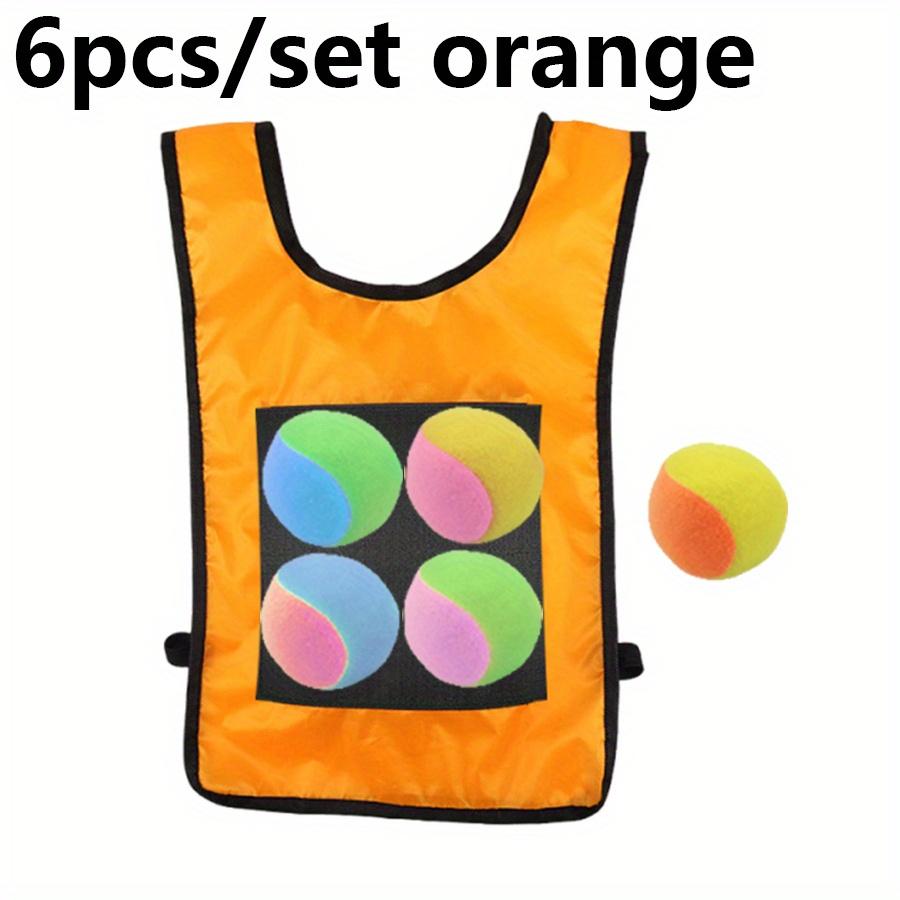 6 pezzi/set 1 pezzo Gilet Adesivo Con 5 Pezzi Pallina Adesiva Bersaglio Adesivo Gilet multicolore Sport all'Aperto Lancio Originalità Festa JXB