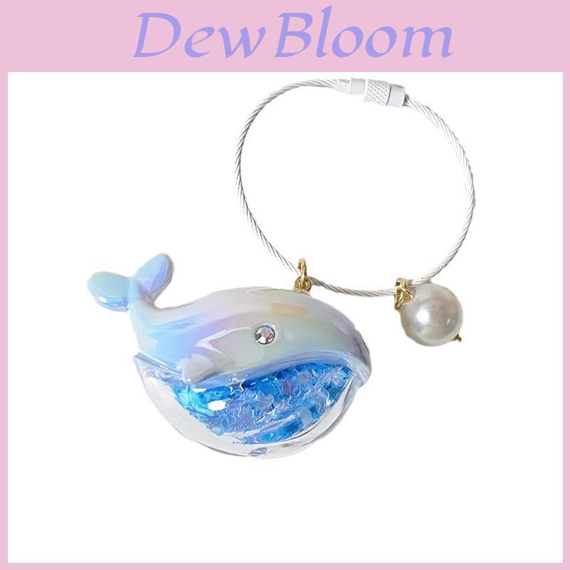 Adorable Whale Keychain Gradual Color Changing Pendant For Decoration