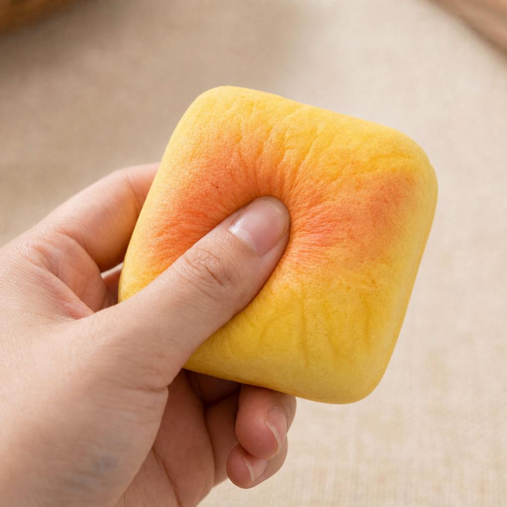 Simuliertes Brot langsames Spielzeug, Stressabbau Fingerball Spielzeug Geschenk