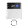 Custodia Protettiva Samsung Z Flip 4/3 con Anello: Trasparente, Anti-caduta, Ultra-sottile, Design in Pelle