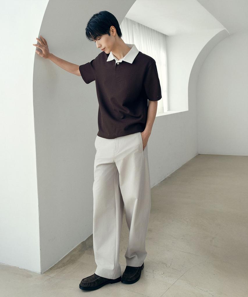 MINDBRIDGE Curved Semi-Wide Daily Pants - 4 Colors