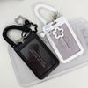 Retractable Plastic Card Holder with Star Pendant Keychain for Buses ID Credit Cards, Durable Morandi Colorful Daily Wear Gift