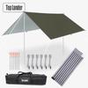 4x4m 5x3m 4x3m 3x3m Ultralight Waterproof Tarp Tent Large Camping Awning Sun Shelter Garden Canopy Outdoor Beach Shade Hiking