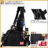 [OPEN BOX] HAKAWAFLY 5-Way Waterproof Fishing Tackle Bag with 2 Rod Belts and 5 Carabiners Outdoor Storage Japan Import