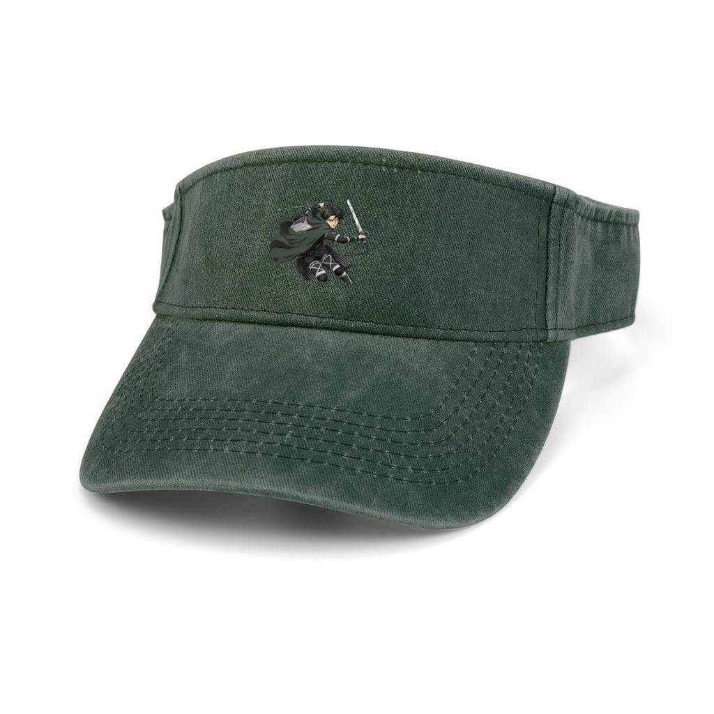 Anime Attack on Titan Levi Ackerman Sonnenblende undichtes Oberteil Cowboyhüte Unisex Damen Sport Baseball Tenniskappen Offenes Oberteil Kundenspezifischer Hut