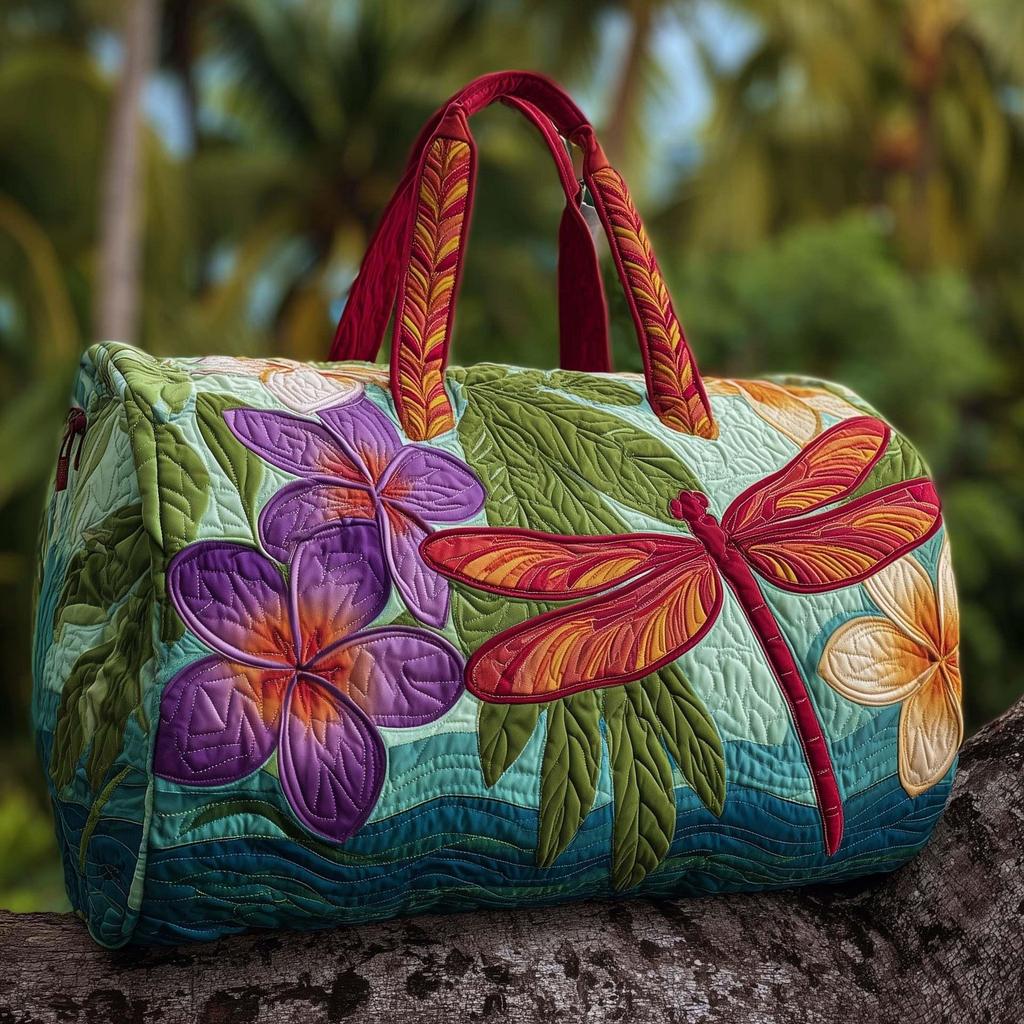Dragonfly Series 3D Printed Women's Travel & Yoga Handbag