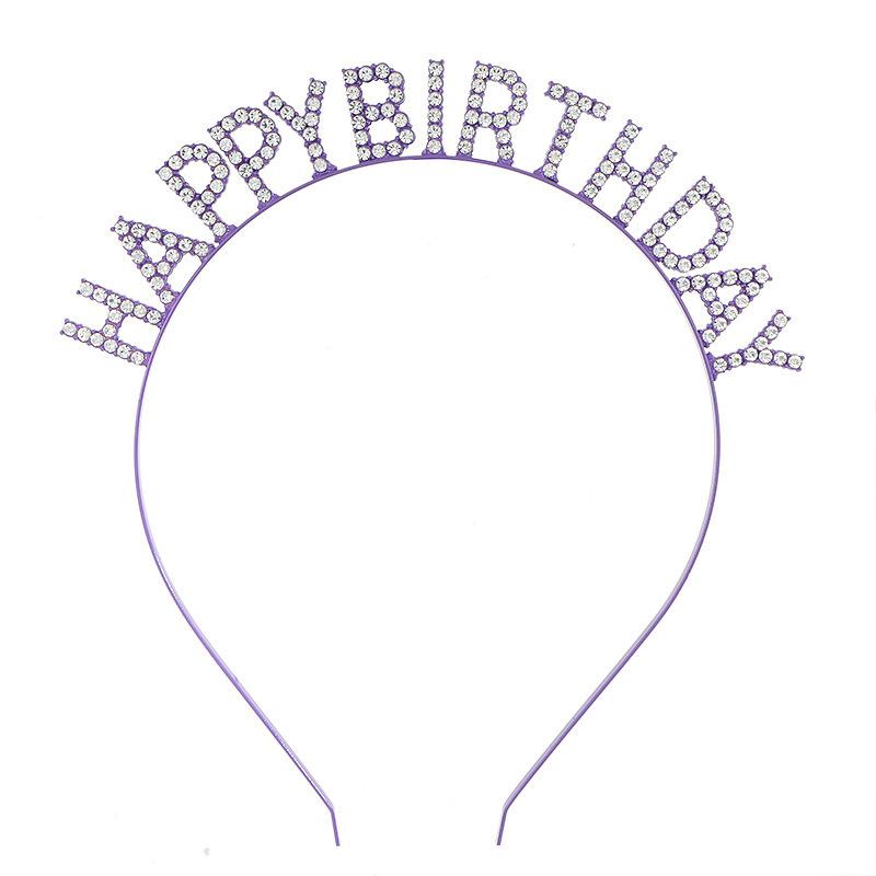 Birthday Party Headwear Headband Female Letters Happy Birthday Happy Birthday Headband Women's Headband