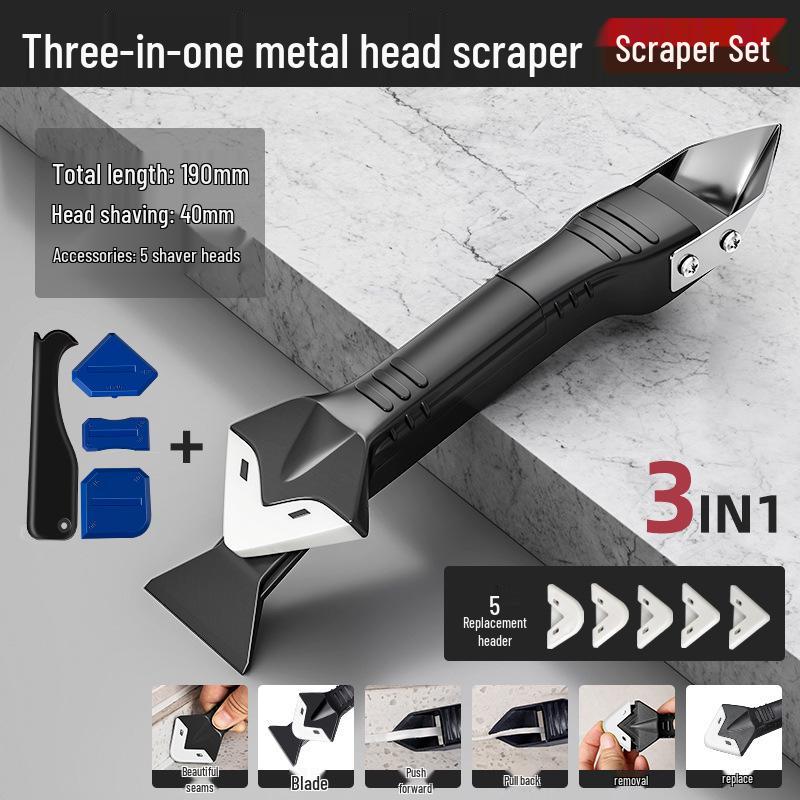 Multifunctional Caulk and Glue Scraper Spatula for Seam Filling and Cleaning