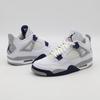 DH6927-140 Nike Air Jordan 4 Midnight Navy Grigio Fumo Chiaro Rosso Fuoco (Uomini)