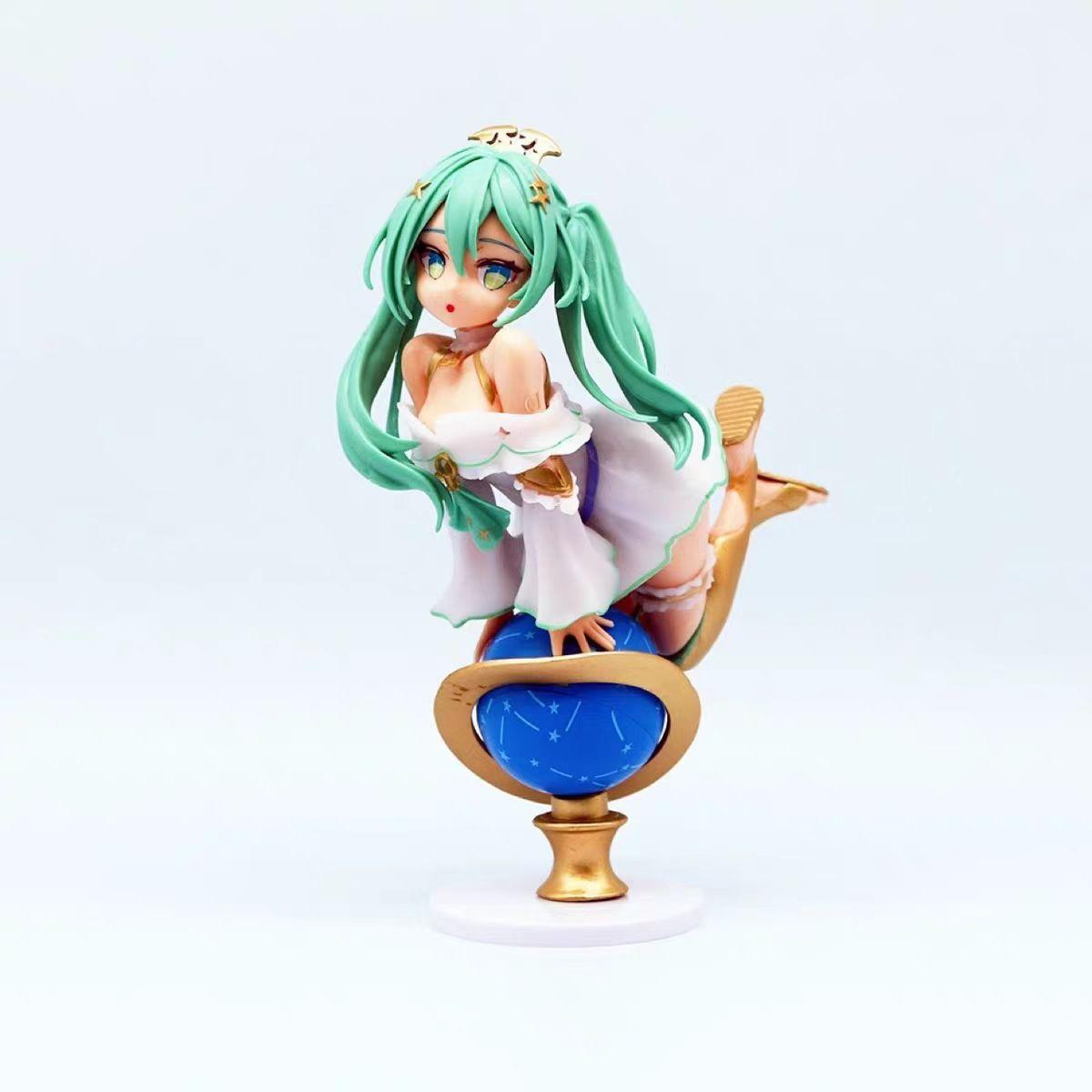 

17 см высота Хацунэ Мику Глобус аниме красивая девушка ручная работа фигурка для корпуса компьютера/украшение рабочего стола и подарок Hatsune Miku