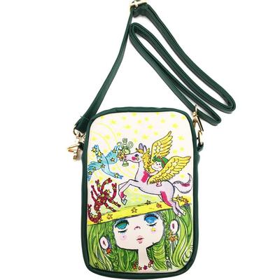 Ado Mizumori 2-Weg Mini Schoudertas, Constellatie Groen