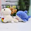 Shark Animal Beluga Plush Keyring Ocean Series Orca Plush Keychain Cute   Toddlers
