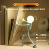 Shape Changeable Night Light Funny Sportsman Desk Lamp Button Versatile Battery