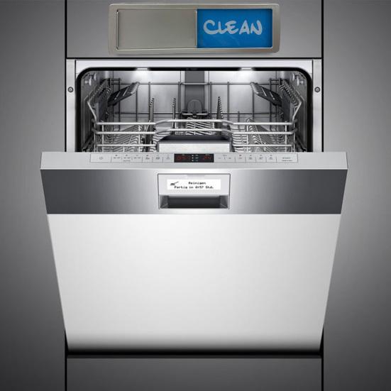 Curățați magnetul murdar al mașinii de spălat vase Citește cu ușurință starea Magnet de suprafață Usor de curățat Indicator glisant al mașinii de spălat vase pentru reclame acasă