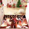 Covor decorativ de Crăciun cu desene animate Covor de intrare cu imprimare de vacanță de Crăciun Covoraș de intrare absorbant apă și antiderapant
