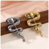 Zinc Zinc Alloy Zodiac Snake Brooch Zircon Metal Snake Lapel Pin Rhinestone Animal Collar Pins  Jewelry Gifts