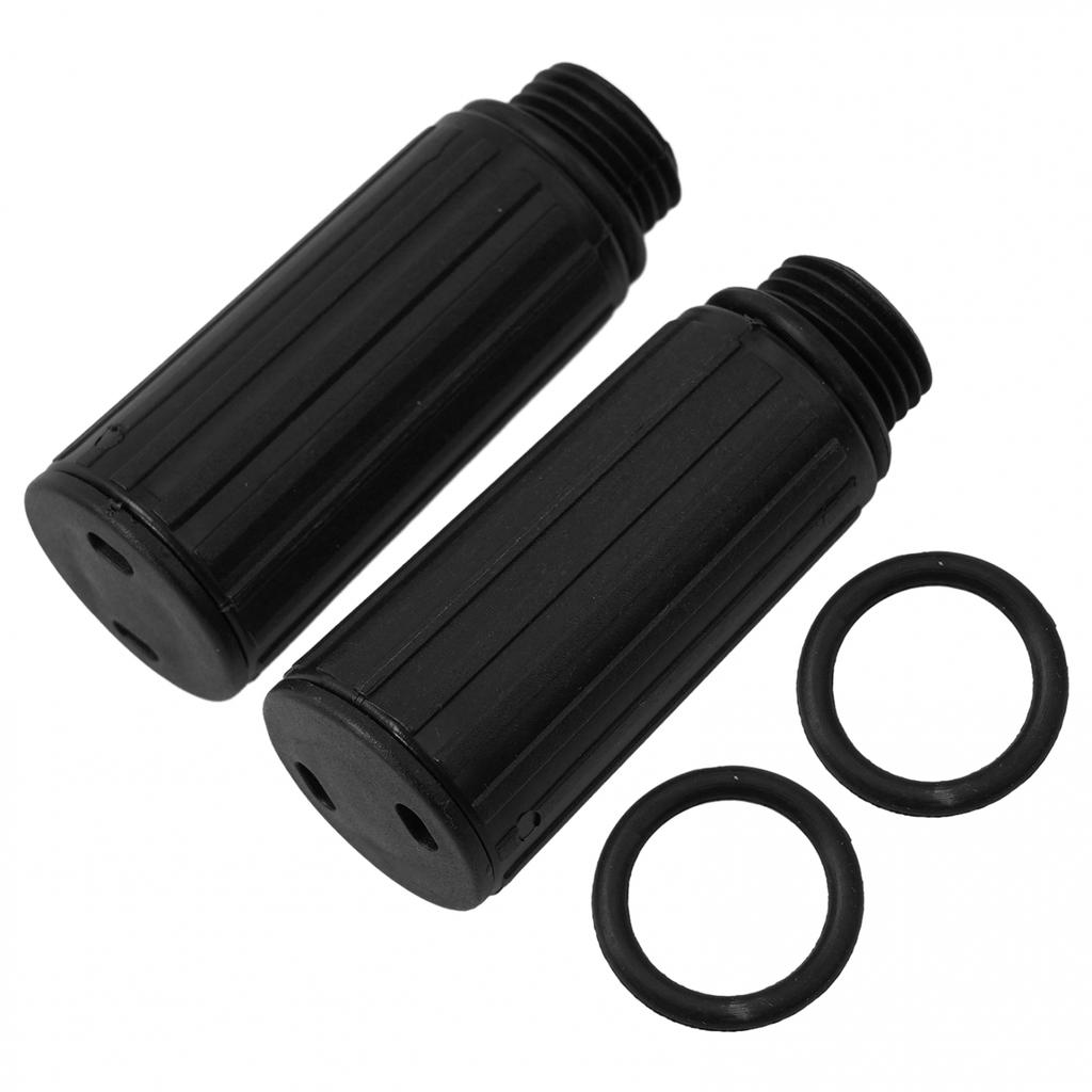 Oil Cap Plugs 2pcs/set Black Plastic Thread Breathing Nozzle