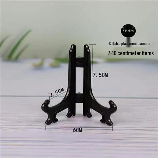 Schwarzer Transparenter Faltbarer Kunststoff-Aufsteller für Teller, Geschirr, Teekuchen, Uhren und Fotos