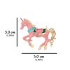 Retro Unicorns Horse Brooch With Enamel Finish Vibranting Color Alloy Secure For Fashion Accessory Multiple Use