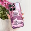 Modne etui na telefon z literami dla Motorola Moto G77 G67 Tylna osłona dla MOTO G67 G77 5G Miękkie czarne silikonowe etui