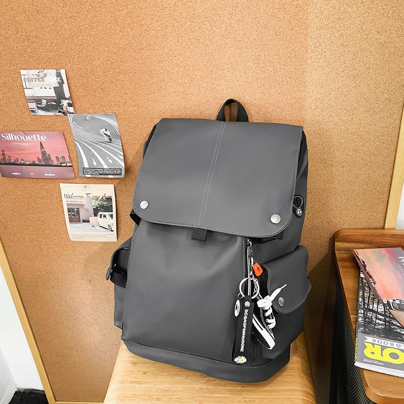 New Backpack Male Hipster Large Capacity Waterproof Computer Travel Backpack Junior High School Students Bag.