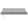 VidaXL Automatic Retractable Awning Anthracite and White 300x250 Cm, Awning, Door Awning, Garden Awning, Awning, 3310225
