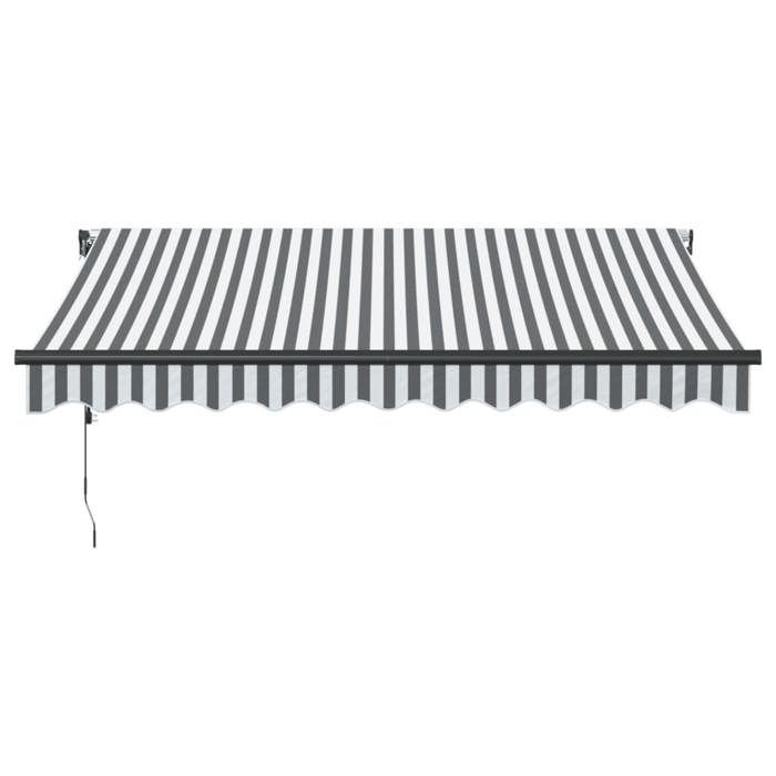 VidaXL Auvent rétractable automatique anthracite et blanc 300x250 cm, auvent, auvent de porte, auvent de jardin, store, 3310225