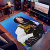 1pc Singer Billie Eilish1 Print Area Rug - Soft, Washable Non-Slip Indoor Mat for Office Chairs, Living Room, Home Office Decorative Rug